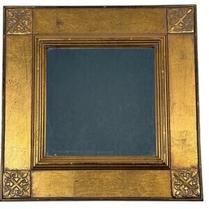 1999 Dayton Hudson Brands Gold Estate Mirror 13.25″ x 13.25″ Vintage Wall Decor